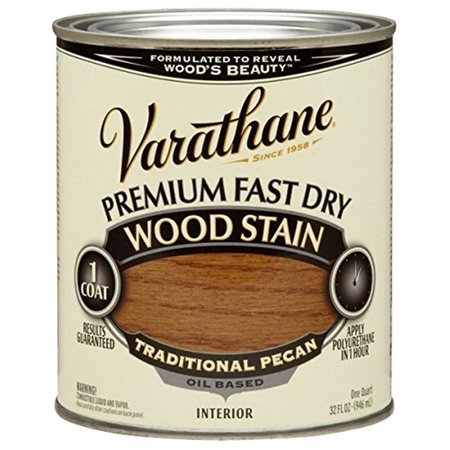 VARATHANE 1 Quart Traditional Pecan Fast Dry Wood Stain VA311554